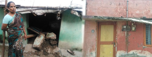 Vikasa Tarangini Flood Relief activity Chennai Constructing Destroyed Homes